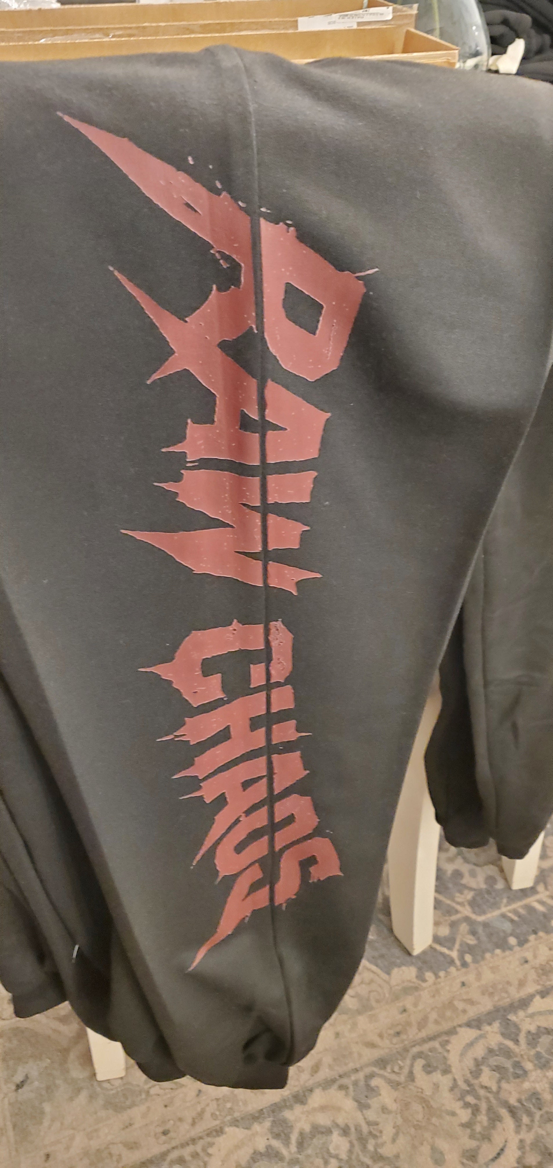 JOGGERS! jagged logo option! with draw string very comfortable! cuffed at the ankle!