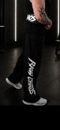 Wide leg pants!  Vamp logo!cotton blend.