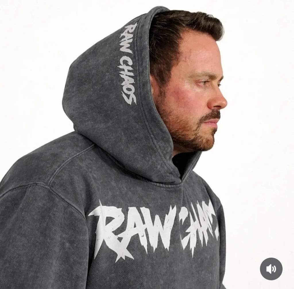 heavy cotton hoodie two logo!