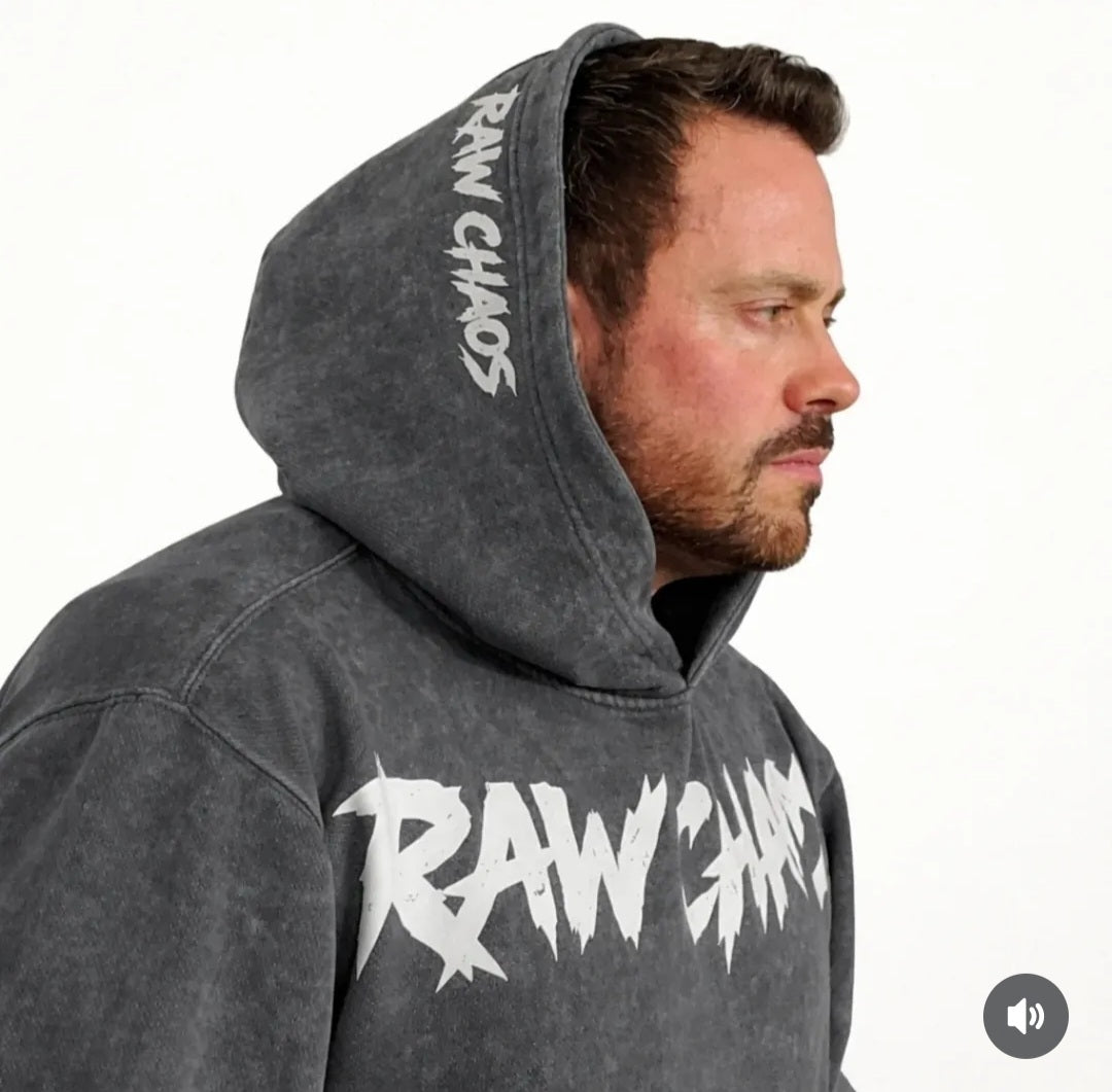 heavy cotton hoodie two logo!