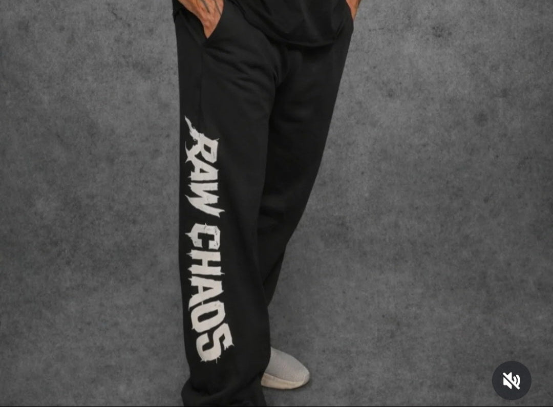 Wide leg pants!  Vamp logo!cotton blend.
