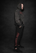 JOGGERS! jagged logo option! with draw string very comfortable! cuffed at the ankle!