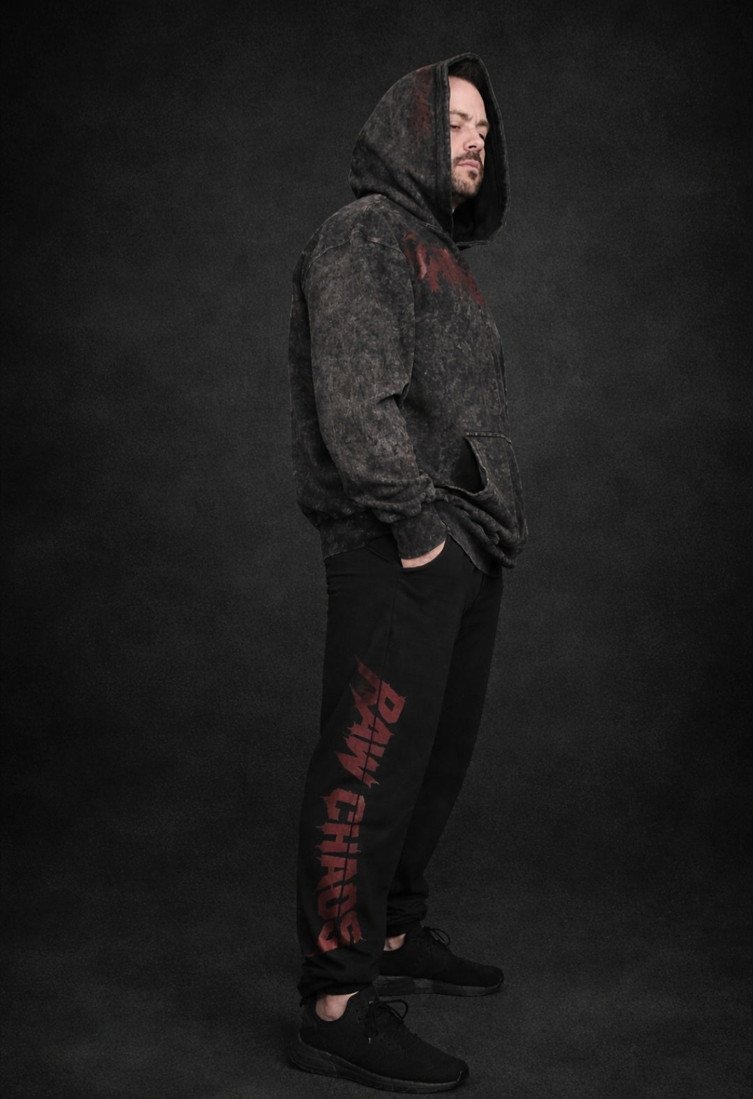 JOGGERS! jagged logo option! with draw string very comfortable! cuffed at the ankle!
