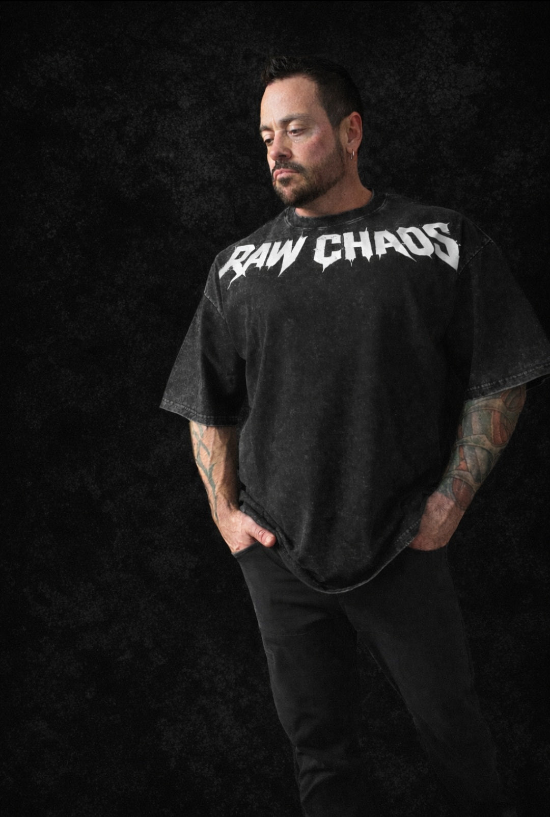 OVERSIZED SHIRTS!  light weight mineral black. Choose your logo color!!