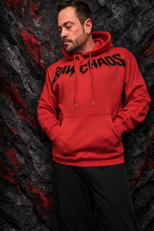 Bright red light weight hoodie! Black logo or white logo! choose you logo color!