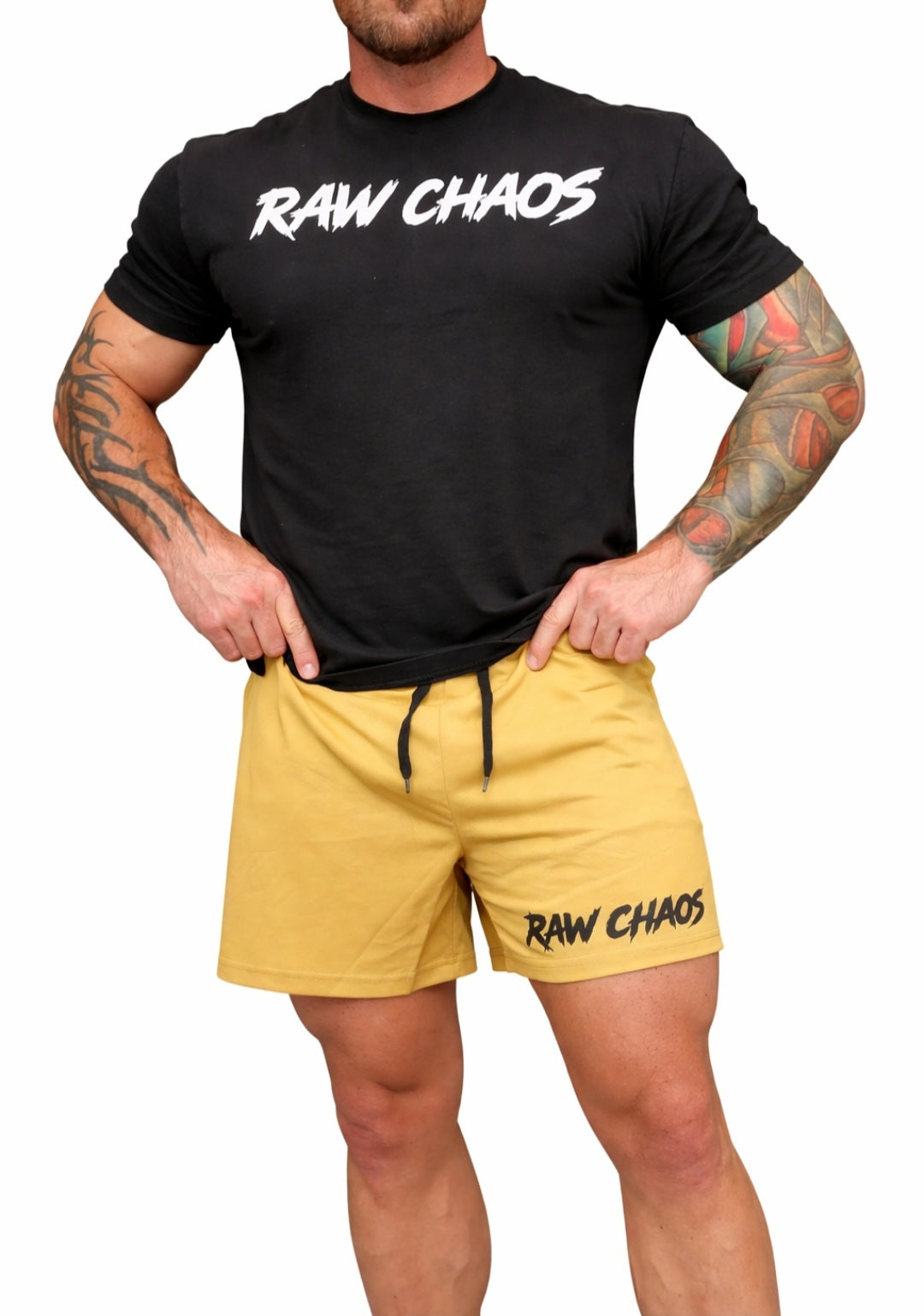 SHORTS!  7 inch shorts choose your logo color. YELLOW is for shorts color black logo only.