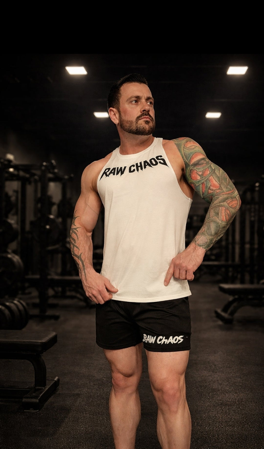 open back (Cutoff!!)  In white. choose your logo color!