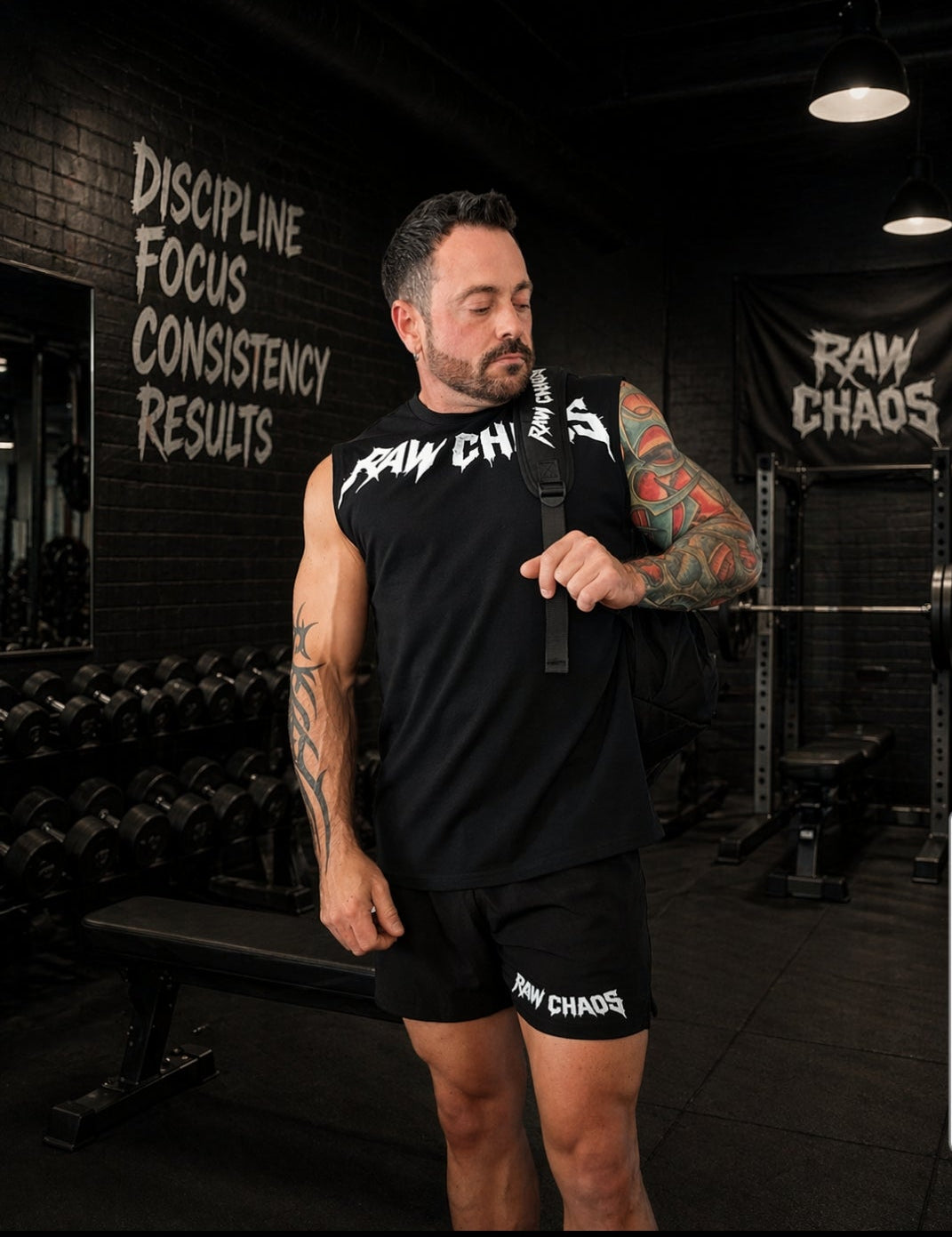 SHORTS!  alternate logo! Raw Chaos.