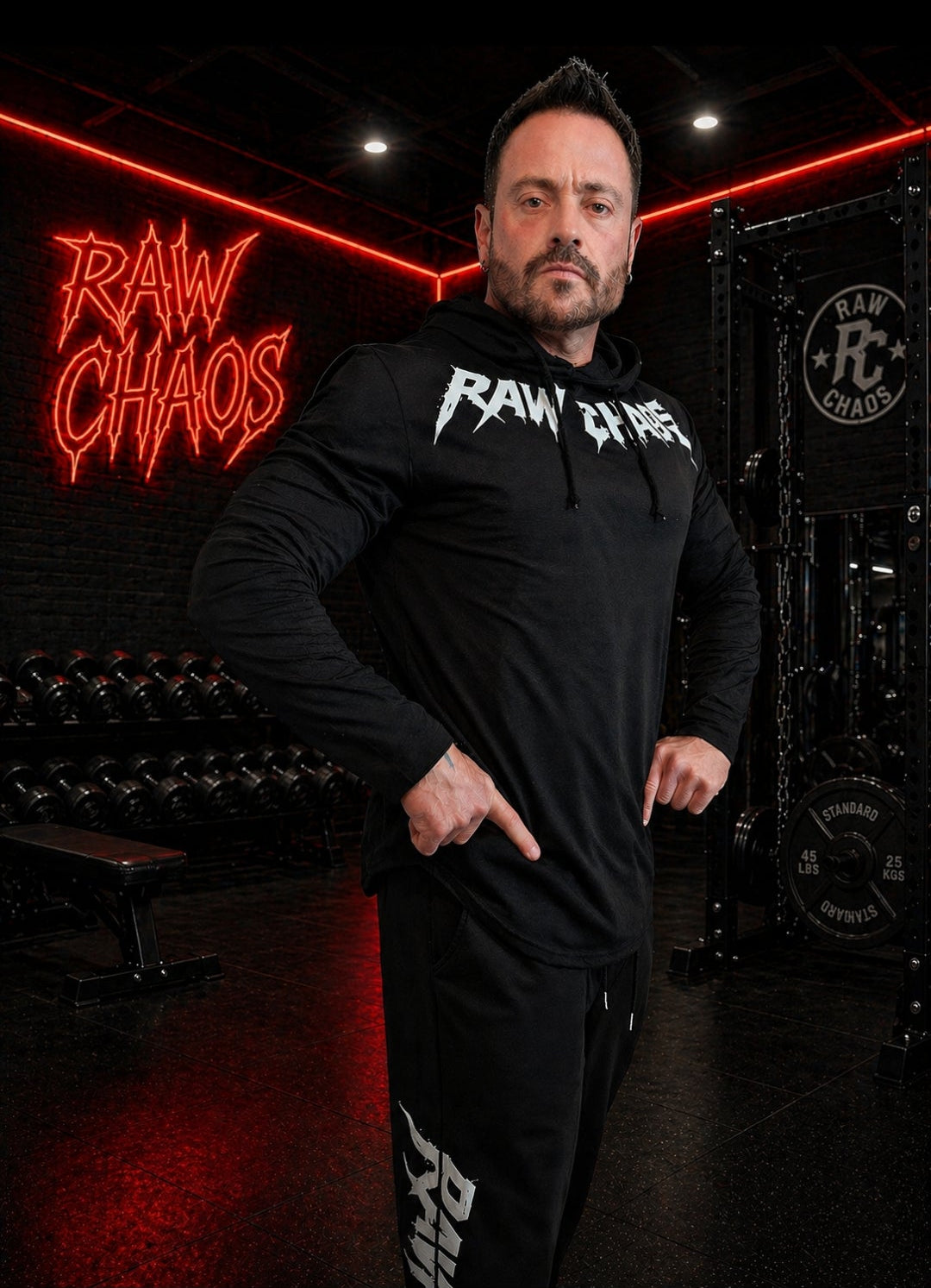 MUSCLE HOODIE! in 3 colors NOW! new (thorn) and (razor) logo option! white logo only.