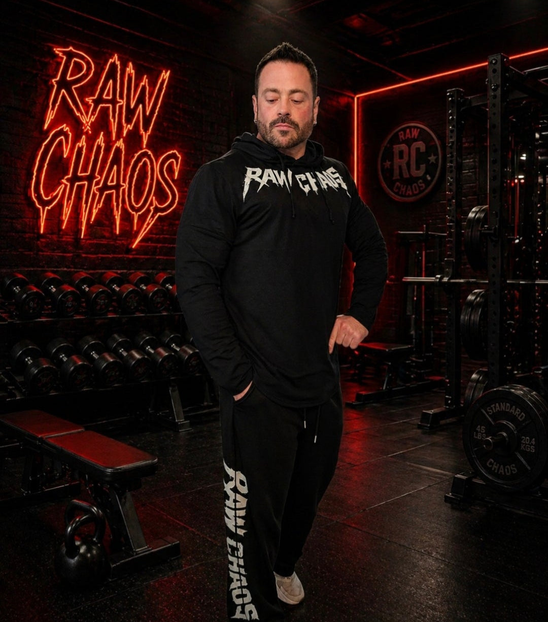 MUSCLE HOODIE! in 3 colors NOW! new (thorn) and (razor) logo option! white logo only.