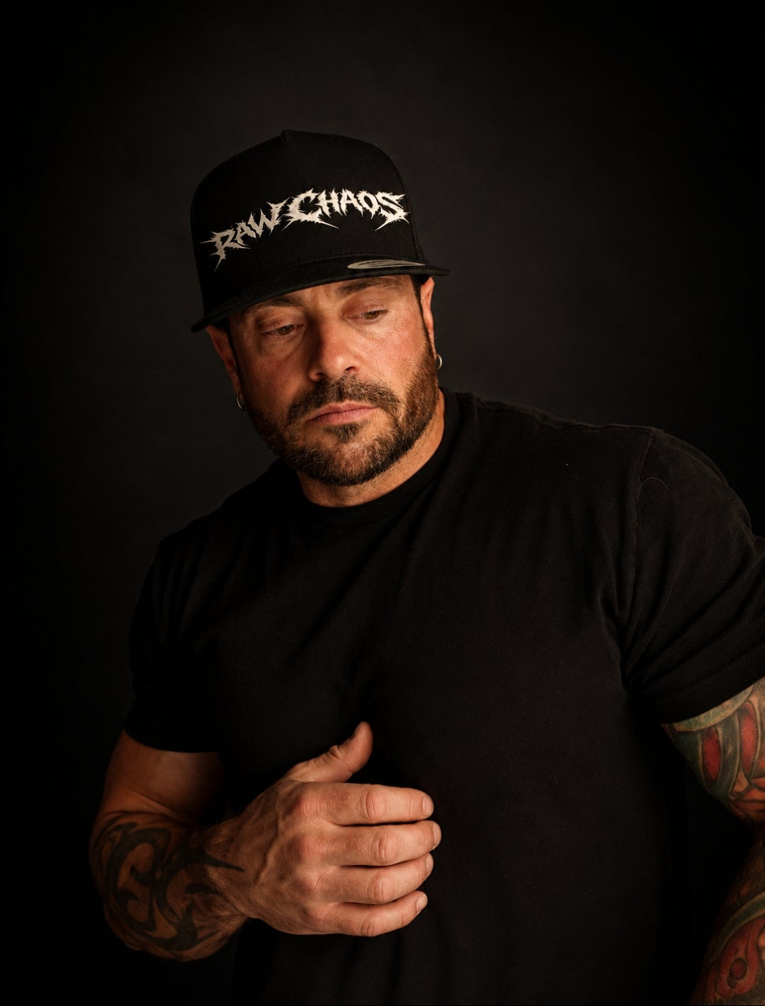 Trucker Hats! Raw Chaos thorn logo! BLACK