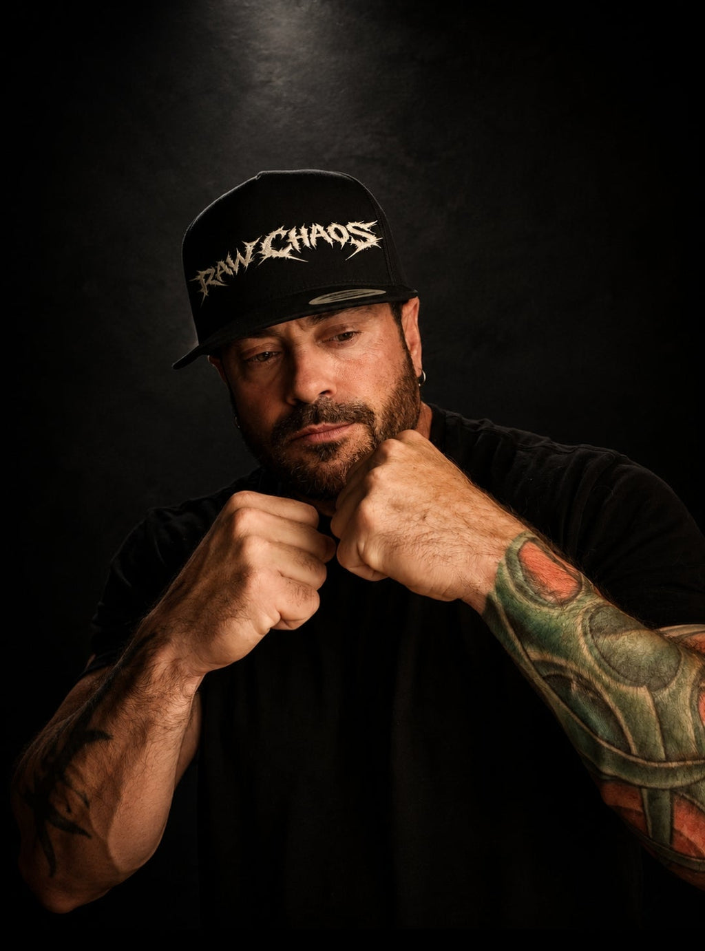 Trucker Hats! Raw Chaos thorn logo! BLACK