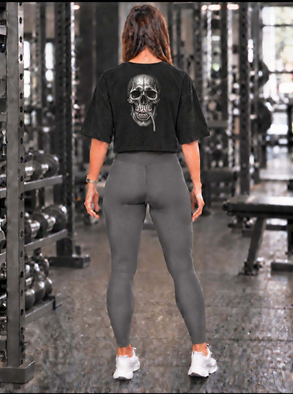 Womens crop top! Pin head  logo!