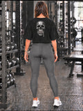 Womens crop top! Pin head  logo!