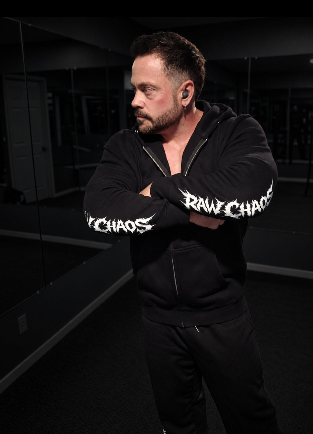 Hoodie/zip up/ pin head logo/thorns logo.