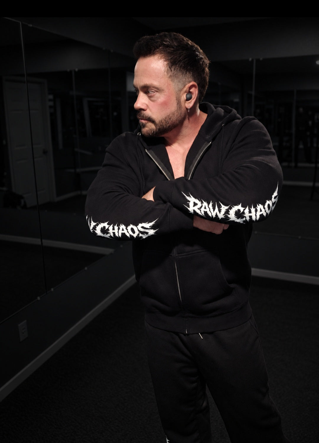Hoodie/zip up/ pin head logo/thorns logo.
