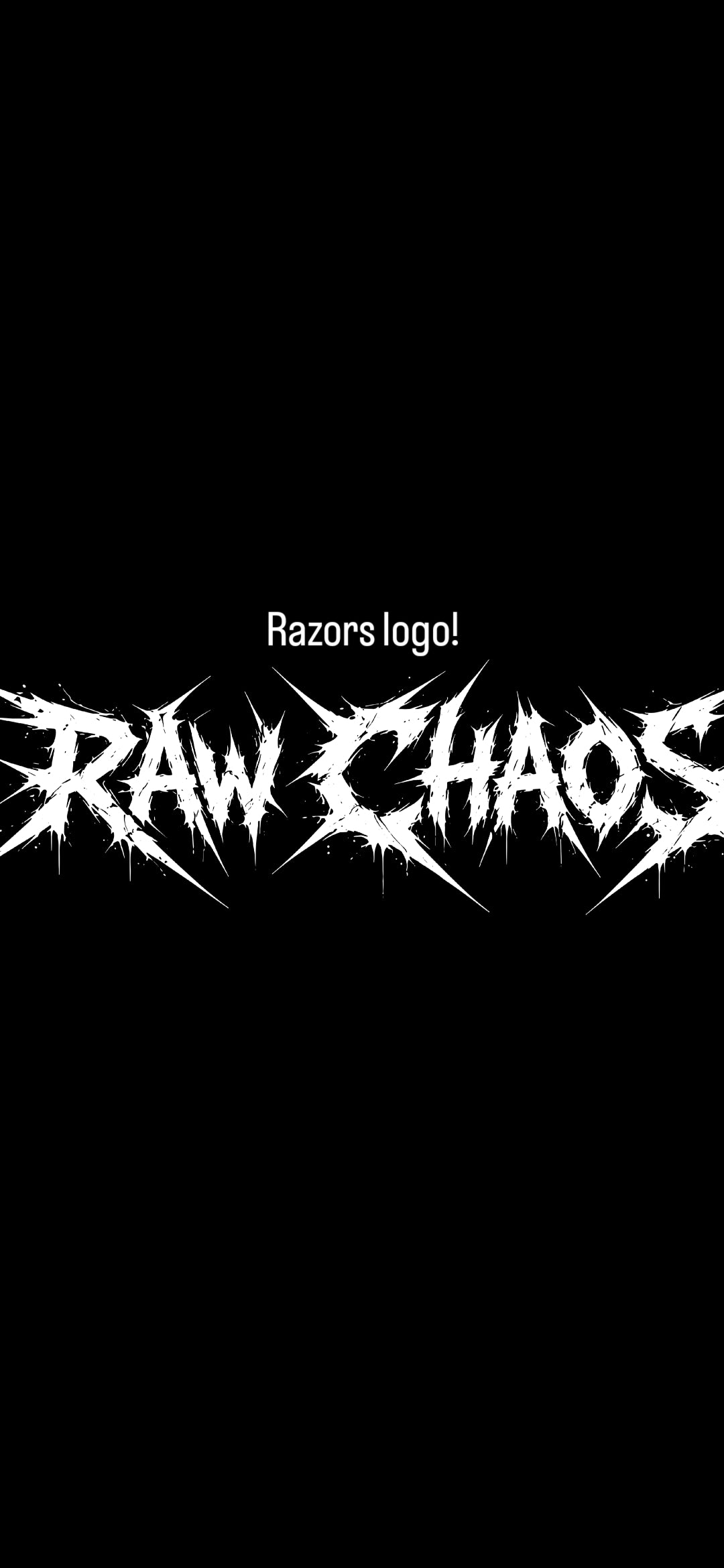 Wide leg pants razor's logo!