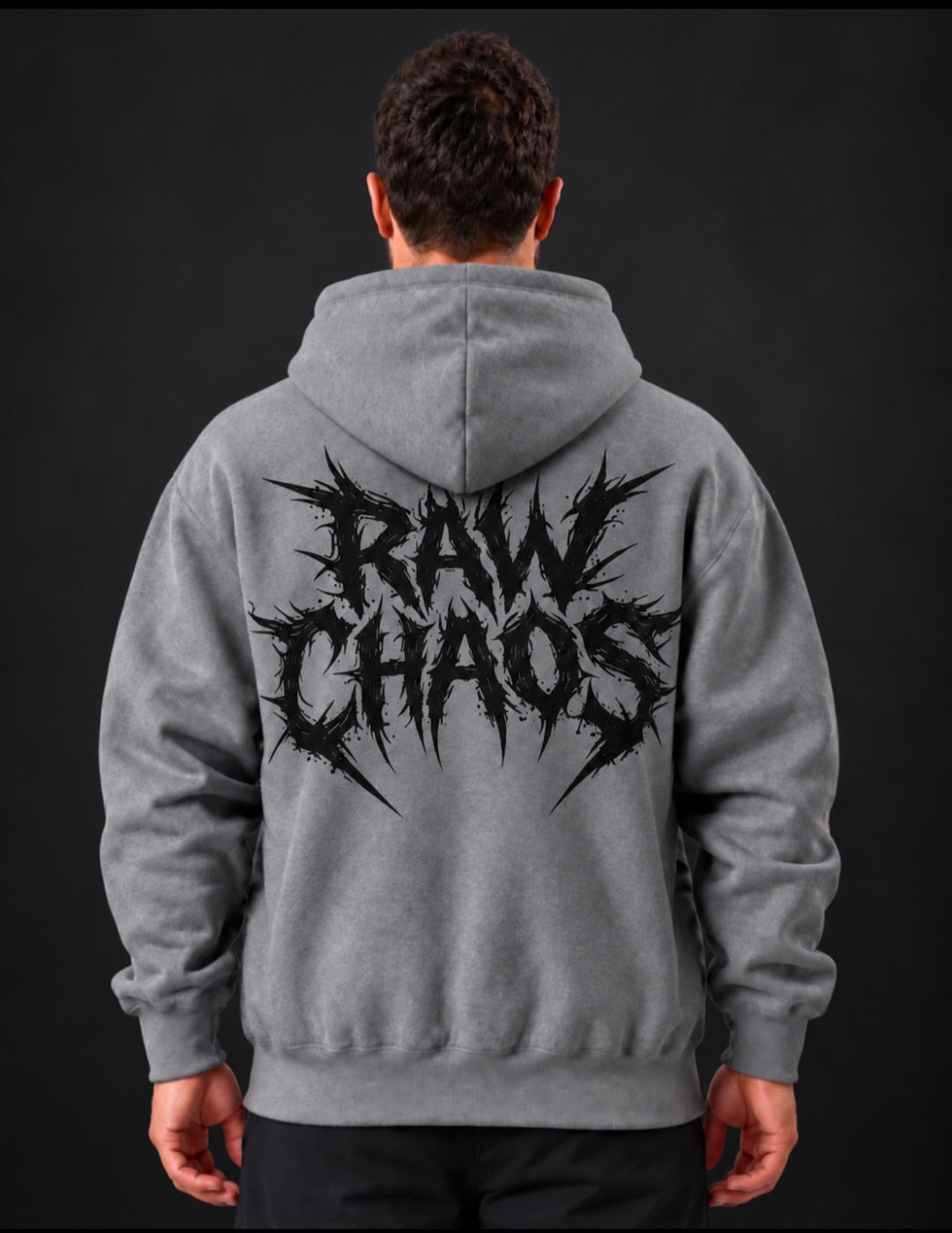 Hoodie/cloud of thorns logo now in black.