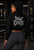 Womens crop top hoodie! Cloud of thorns logo!