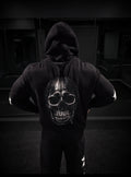 Hoodie/zip up/ pin head logo/thorns logo.