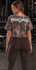 Womens camo crop top! Thorn's logo!