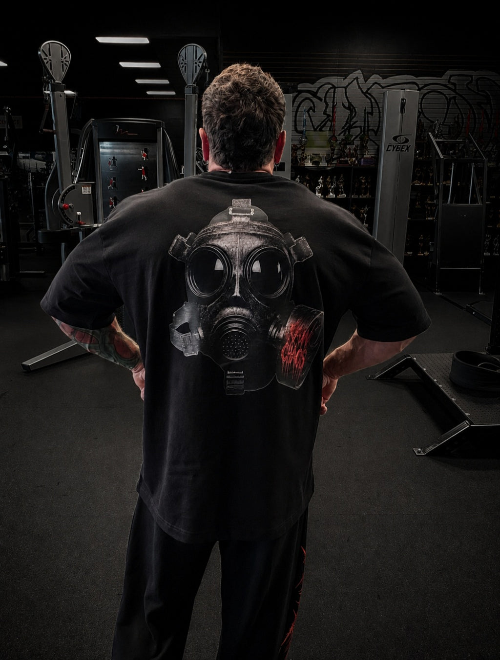 Pump cover! Out of gas! Gas mask!