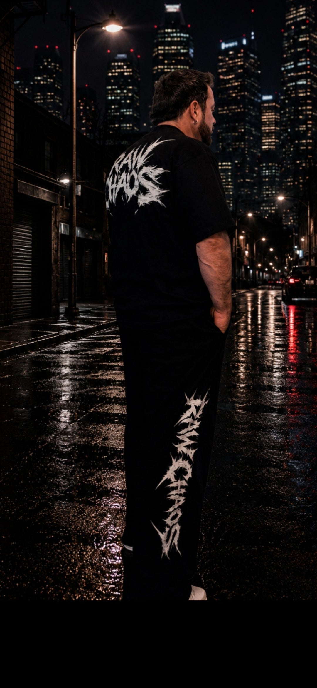 Wide leg pants! Thorn's logo!